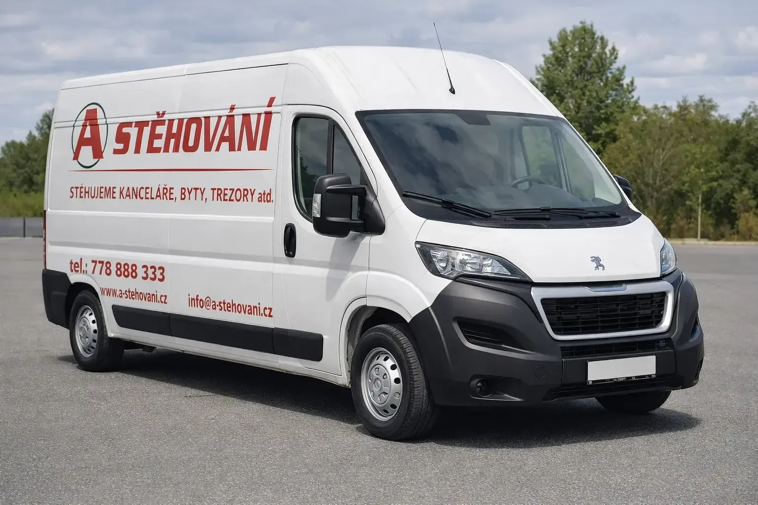 Peugeot Boxer 13 m³ – stěhovací vůz A-stěhování